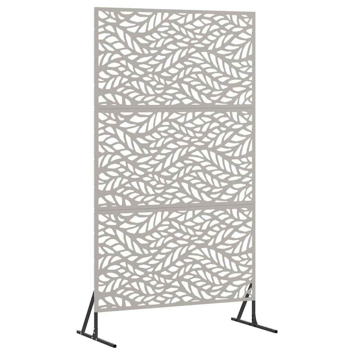 Paravent d'extérieur en acier gris 180cm - Jusqu'à -35% sur votre intimité