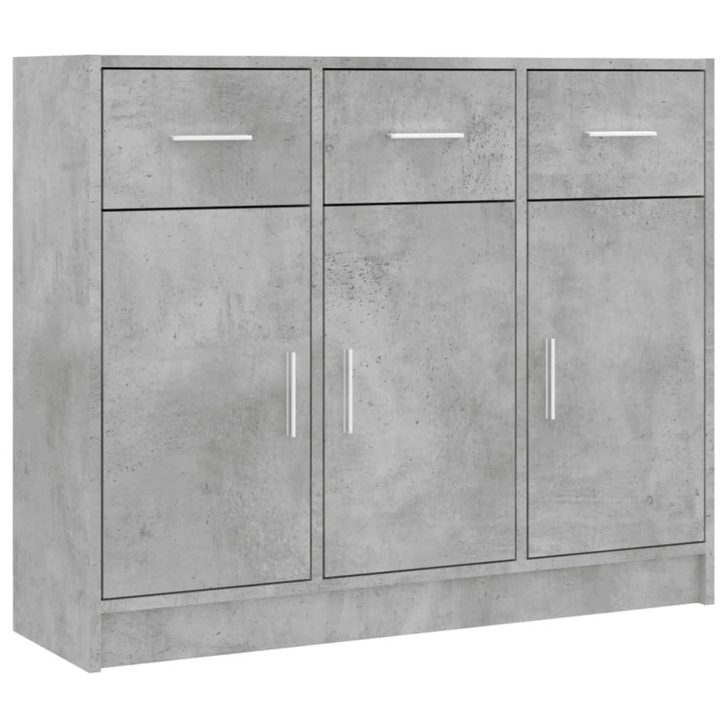 Buffet bas design gris béton - Jusqu'à 35% de réduction