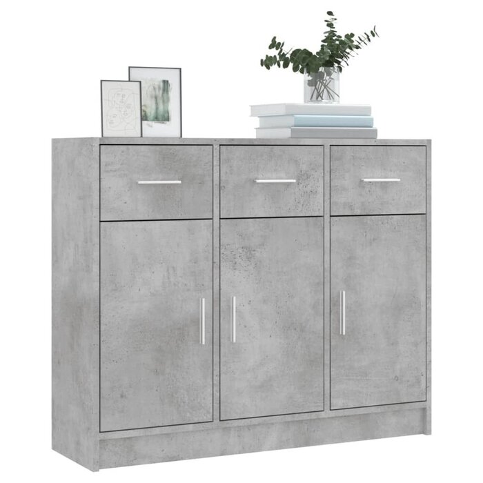 Buffet bas design gris béton - Jusqu'à 35% de réduction