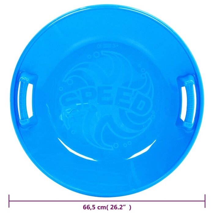 Luge ronde pour enfants 66,5 cm - Bleu - Jusqu'à -76,7%