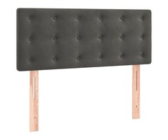 Vidaxl Tête de lit en velours gris foncé 100cm - Jusqu'à -72,6% de remise