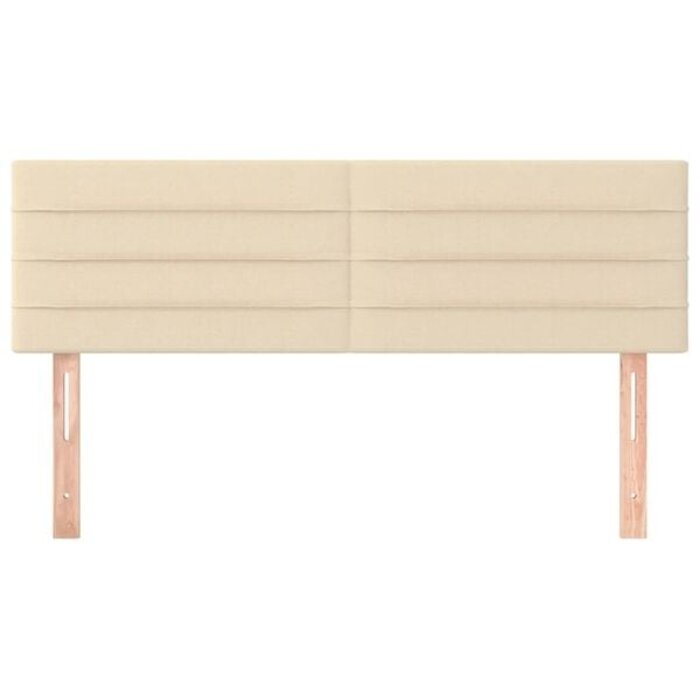 Lot de 2 têtes de lit tissu crème, hauteur réglable - Jusqu'à -75,2%