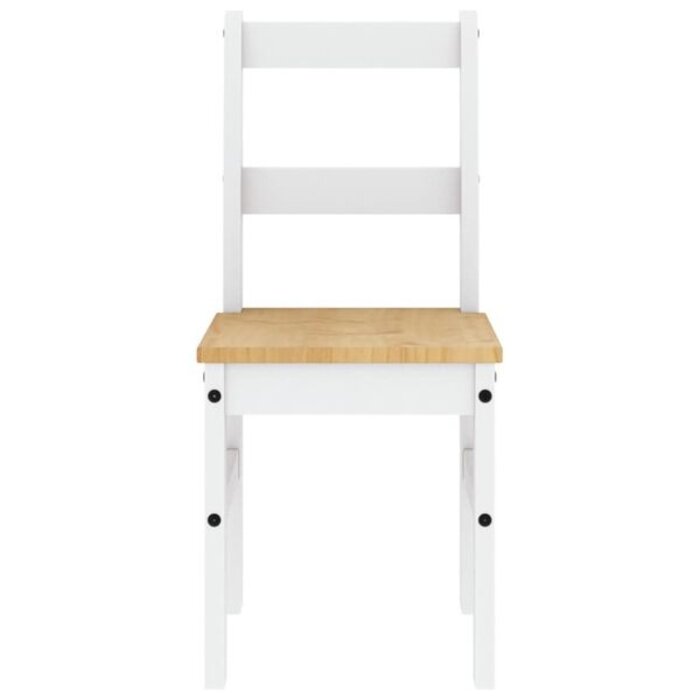 Lot de 2 chaises de salle à manger Panama en pin blanc - Jusqu'à -51,8%