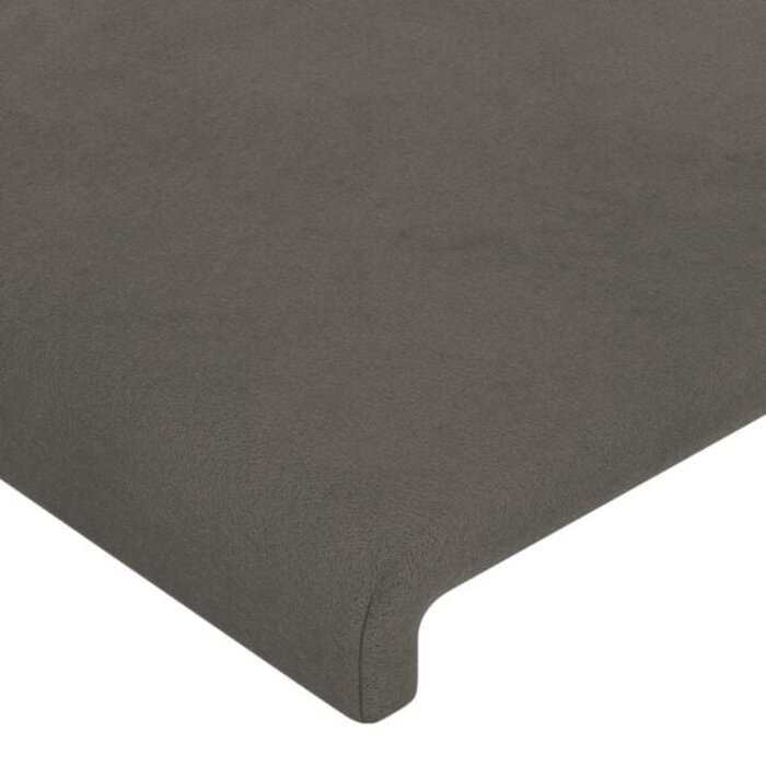 Lot de 2 Têtes de lit velours gris foncé - Jusqu'à 75.7% de remise