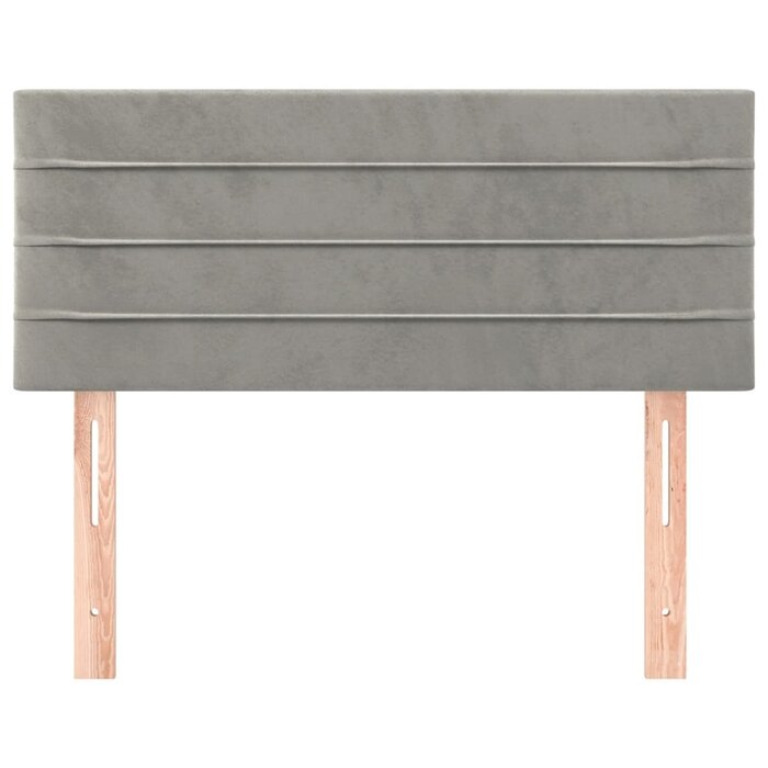 Tête de lit velours gris clair 80 cm - Jusqu'à -76,2% de réduction