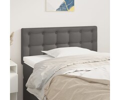 Vidaxl Tête de lit en similicuir gris 100cm - Jusqu'à -65% sur le prix d'origine