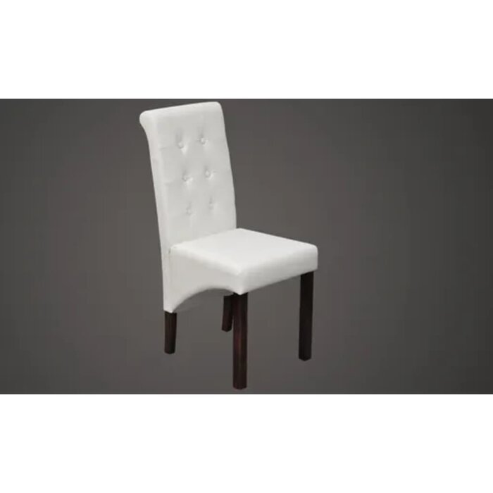 Lot de 2 chaises de salle à manger similicuir blanc - Jusqu'à -71,2%