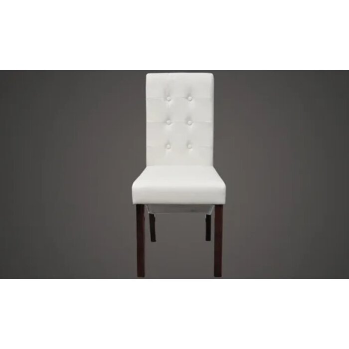 Lot de 2 chaises de salle à manger similicuir blanc - Jusqu'à -71,2%