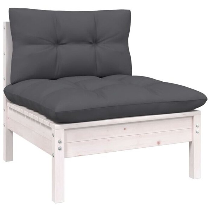 Fauteuil central de jardin en pin blanc - Jusqu'à -70,1% de réduction