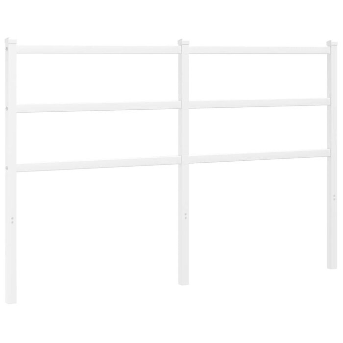 Vidaxl Tête de lit classique 135 cm en métal blanc - Jusqu'à -55%