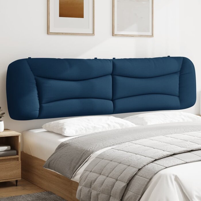 Vidaxl Coussin de tête de lit 200 cm bleu - Jusqu'à -34% sur le prix d'origine