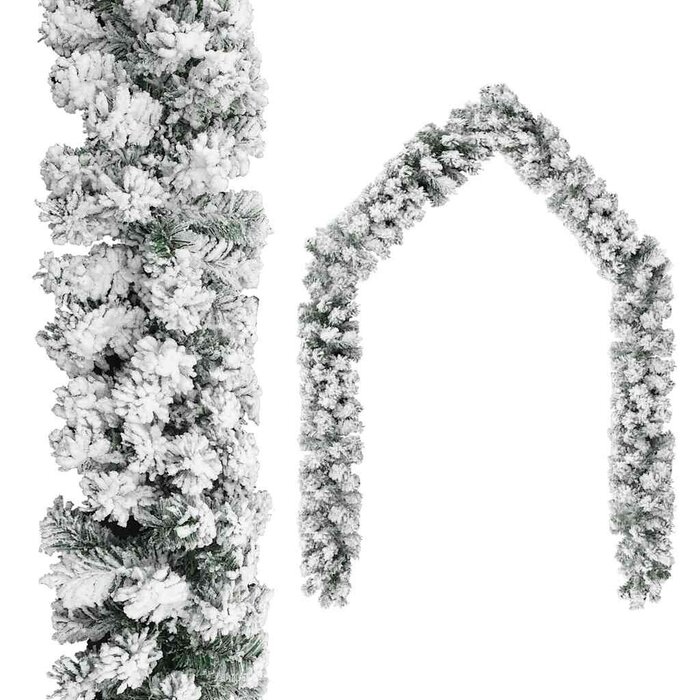 Vidaxl Guirlande de Noël enneigée 20m - Jusqu'à 58% de réduction
