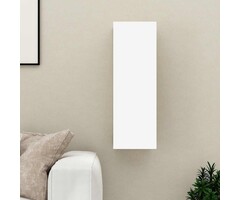 Vidaxl Meuble TV suspendu blanc - Design moderne - Jusqu'à -62,2%