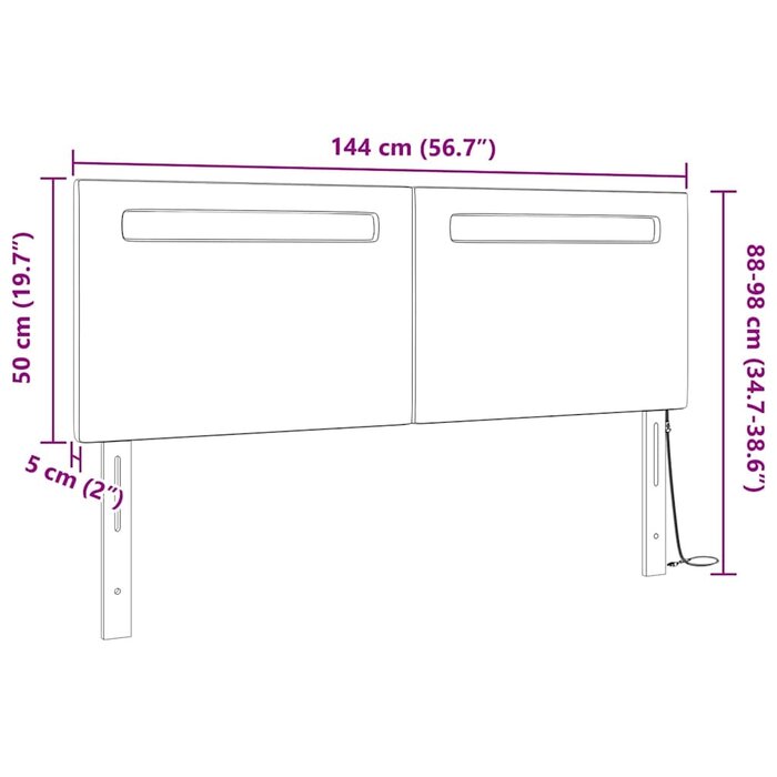 Tête de lit murale réglable blanche 144 cm - Jusqu'à -78,3% de remise