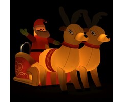 Vidaxl Déco Noël gonflable Père Noël et rennes LED - Jusqu'à -79% de remise
