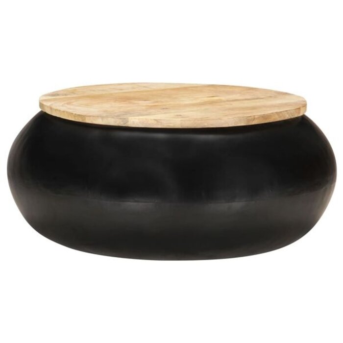 Table basse bois de manguier et fer - Jusqu'à -54,1% sur notre outlet