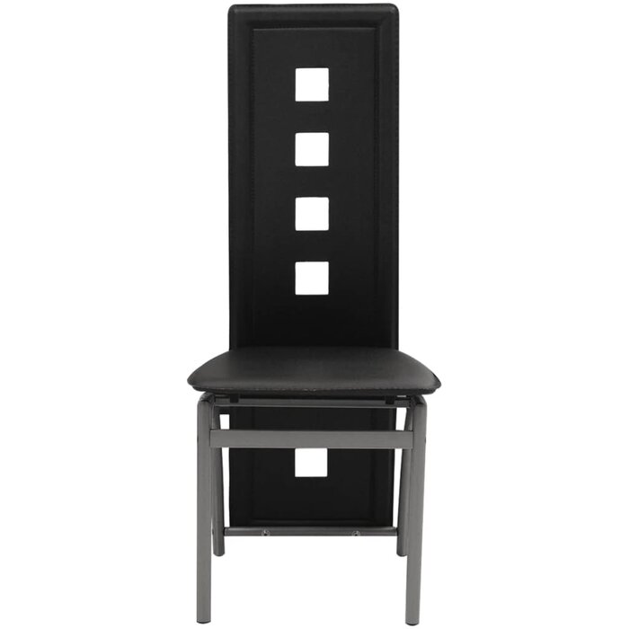 Lot de 2 chaises salle à manger similicuir noir - Jusqu'à -64,5 %