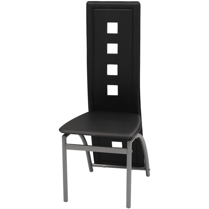 Lot de 2 chaises salle à manger similicuir noir - Jusqu'à -64,5 %