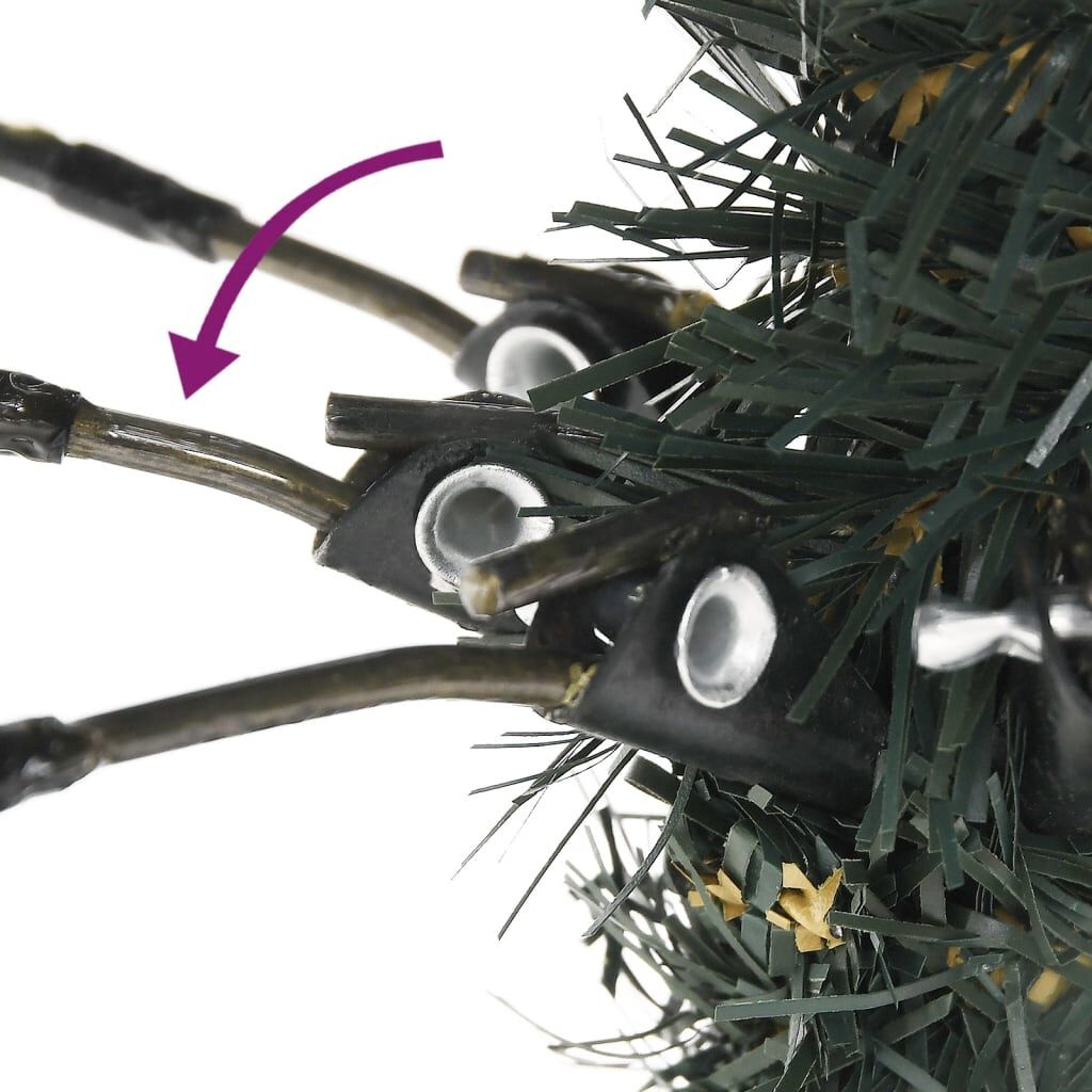 Vidaxl Sapin de Noël enneigé 210 cm avec décorations - Jusqu'à -54%