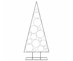 Vidaxl Sapin de Noël design en métal noir 180cm - Jusqu'à -76,4% de remise