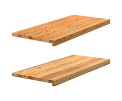 Vidaxl Lot de 2 appuis de fenêtre en chêne massif 90x40cm - Remise jusqu'à 69,8%