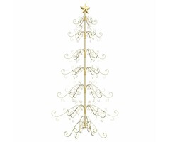 Vidaxl Sapin de Noël design métal doré 180 cm - Jusqu'à -69,2% de réduction