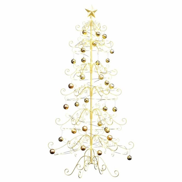 Sapin de Noël en métal doré 180 cm - Jusqu'à 66,2 % de remise