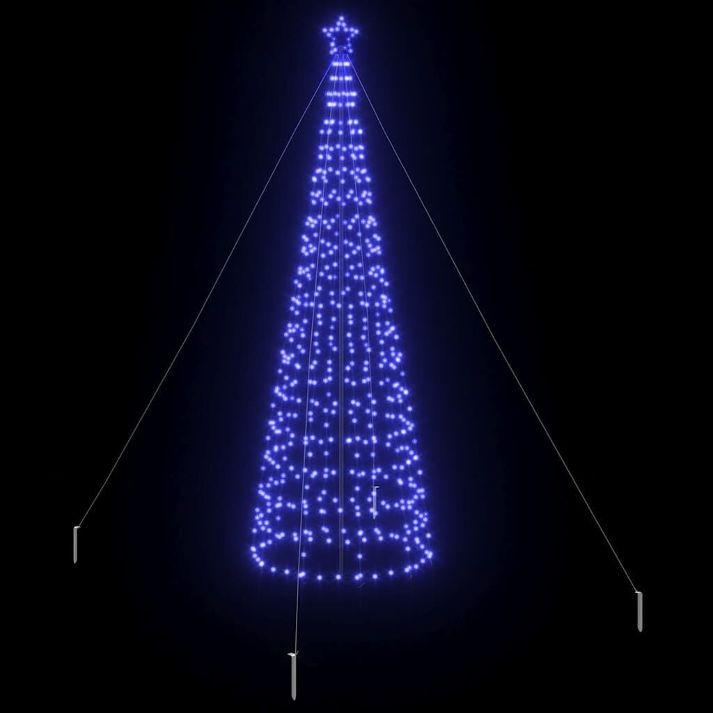 Vidaxl Sapin de Noël LED 400 cm bleu - 800 LED - Jusqu'à -68%