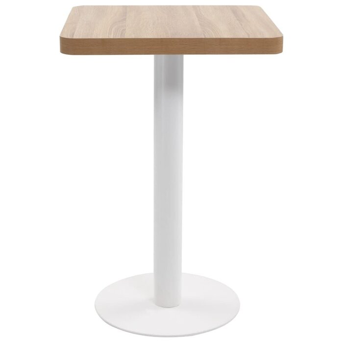 Table de bistrot 50x50 cm - Style bois - Jusqu'à -51,4% sur l'outlet