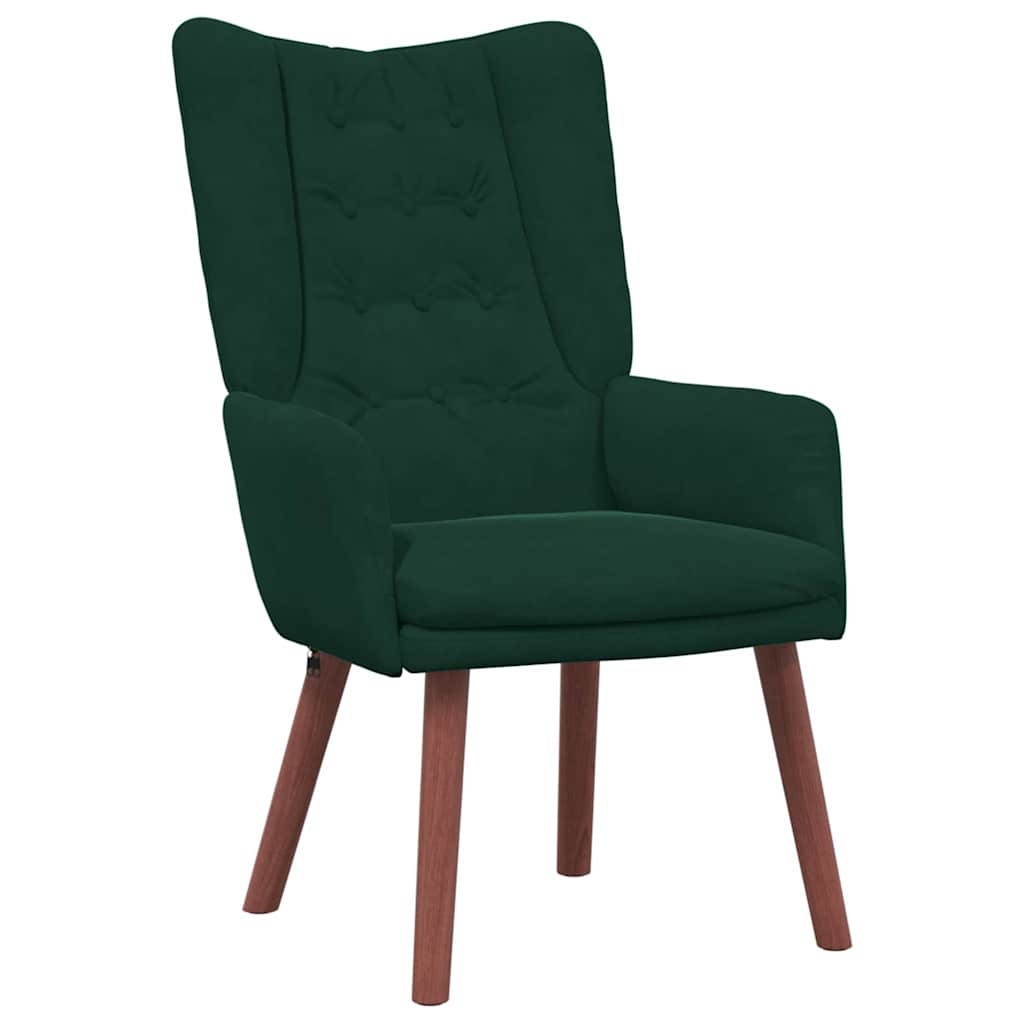 Fauteuil de relaxation en velours vert : jusqu'à 77,2% de réduction