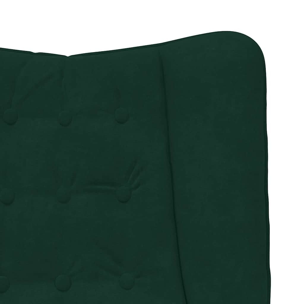 Fauteuil de relaxation en velours vert : jusqu'à 77,2% de réduction