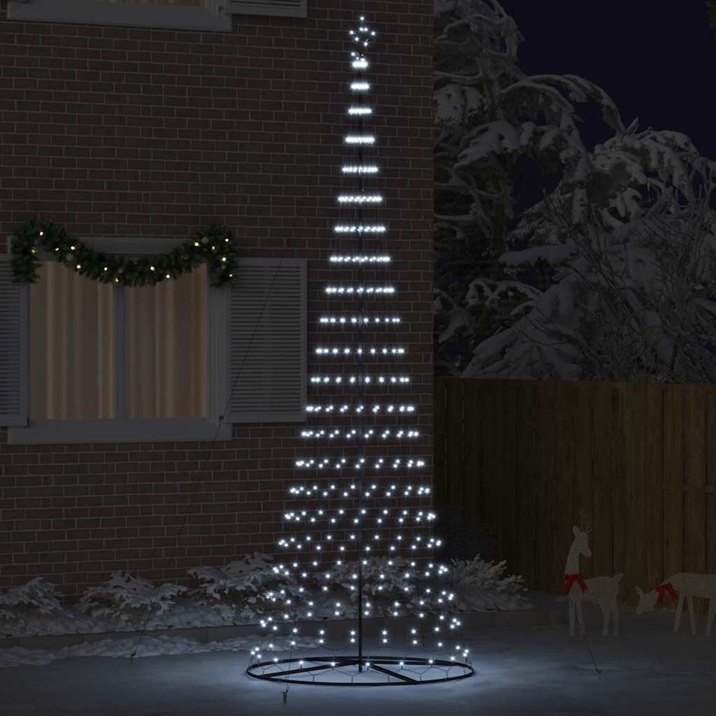 Sapin de Noël LED géant 399 cm - Blanc Froid - Jusqu'à -77%