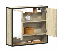 Vidaxl Armoire de toilette avec miroir chêne sonoma - Jusqu'à -56%