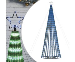 Vidaxl Sapin de Noël lumineux 300 cm, 688 LED bleu - Jusqu'à 72,2% de remise