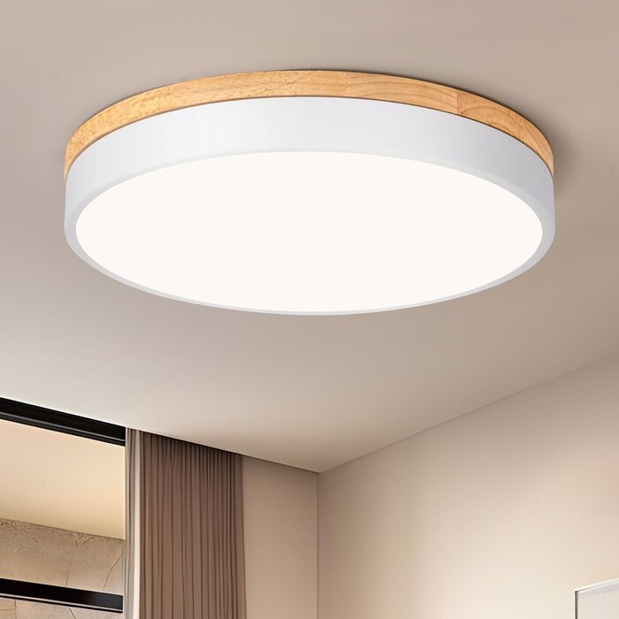 Plafonnier LED Bois et Métal 40cm - Jusqu'à -68,8% de remise