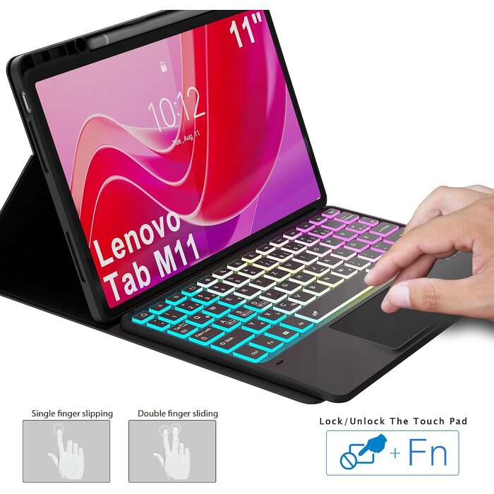 Étui Clavier Rétroéclairé pour Tablette 11 pouces - Jusqu'à -27,2% !