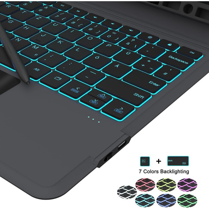 Étui clavier rétroéclairé pour tablette 12,4" jusqu'à -65,7% de remise