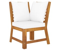 Vidaxl Canapé d'angle modulaire acacia - Jusqu'à -72,2%
