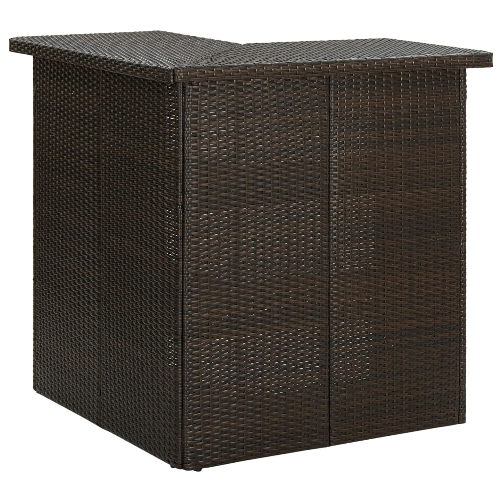 Table de bar d'angle en rotin 100x50x105 cm - Jusqu'à -71,2%