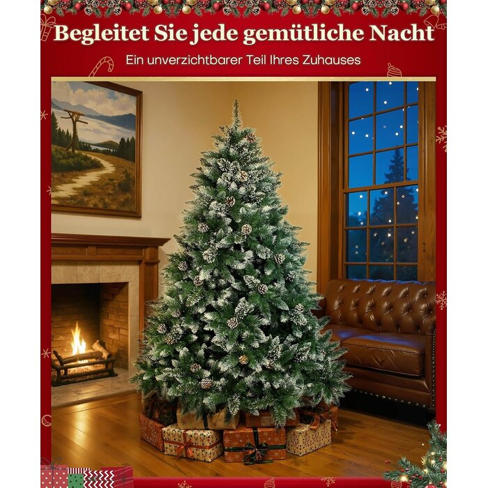 Sapin de Noël enneigé 180 cm - Jusqu'à -69,2 %