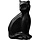Urne funéraire pour chat en aluminium noir, 17 cm - Jusqu'à 68 % de réduction