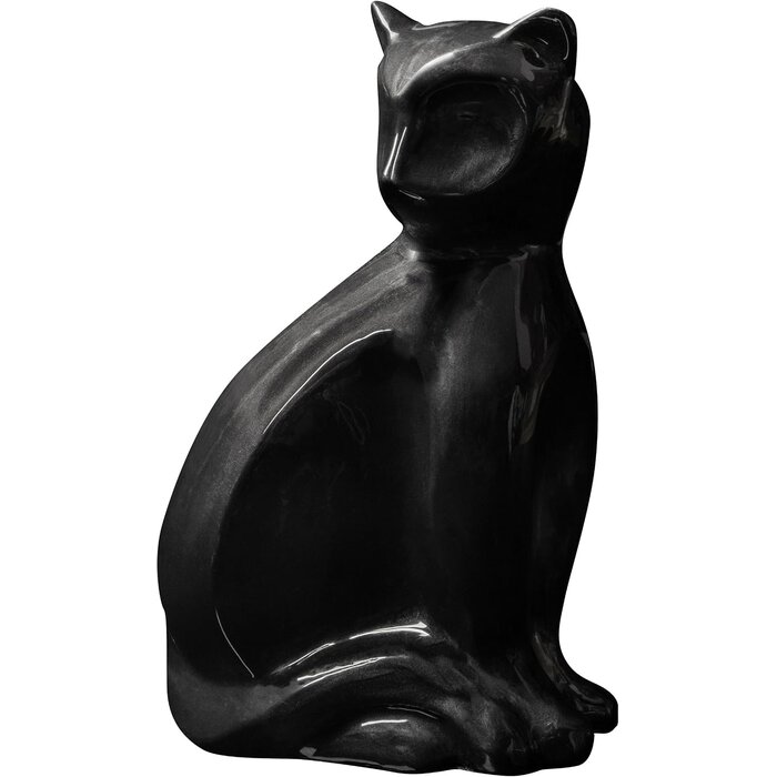 Urne funéraire pour chat en aluminium noir, 17 cm - Jusqu'à 68 % de réduction