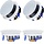 Pack 4 Haut-parleurs Plafond 600W Bluetooth - Jusqu'à -65,4% d'économie