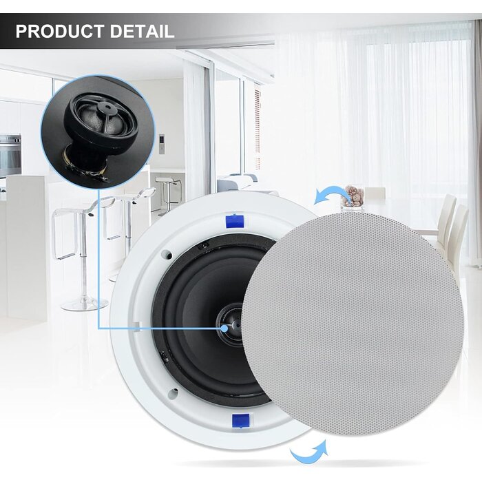 Pack 4 Haut-parleurs Plafond 600W Bluetooth - Jusqu'à -65,4% d'économie