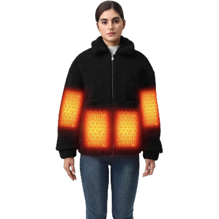 Veste polaire chauffante femme - 8 zones - Batterie 18400 mAh - Jusqu'à -67,1%