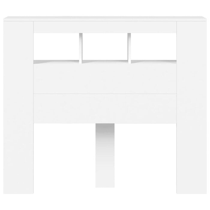 Tête de lit LED 120cm - Bois blanc - Jusqu'à -69,6% de remise