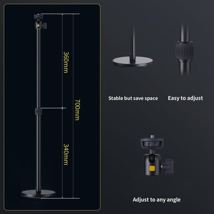 Lampe vidéo LED RGB 20W avec trépied - Jusqu'à -65,6% de remise