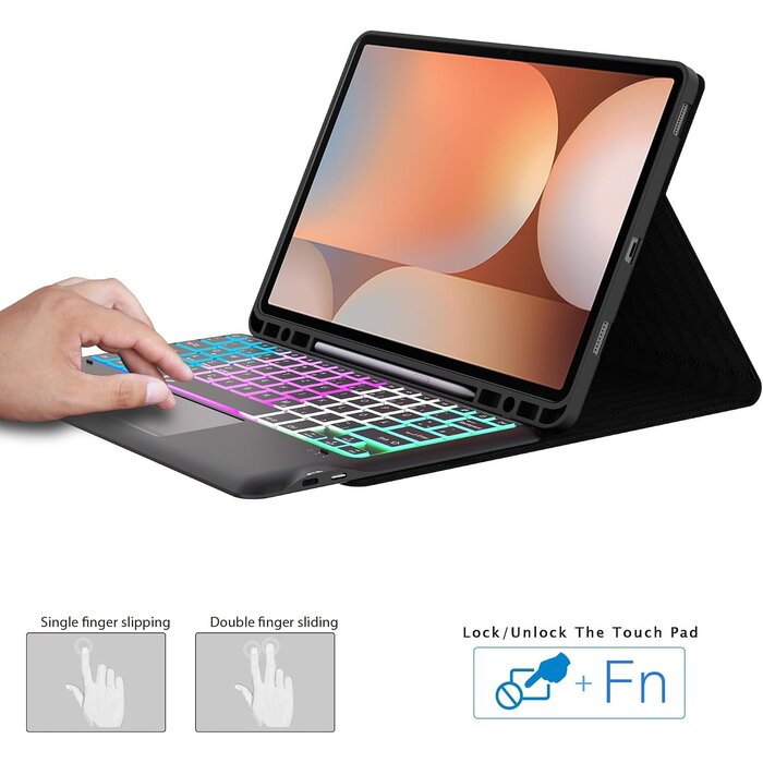 Étui clavier rétroéclairé pour tablette 12,4" - Jusqu'à 68,1% de réduction