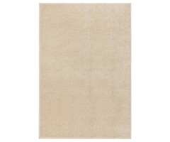 Vidaxl Tapis à poils ras beige 160 x 230 cm - Remise jusqu'à 69,5 %
