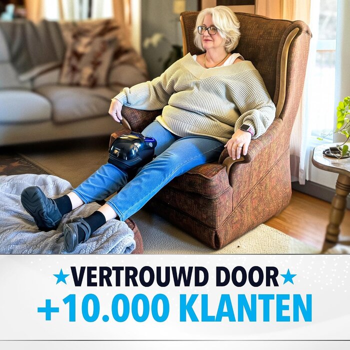 Masseur de genoux chauffant et vibrant - Sans fil - Jusqu'à -70,3 %